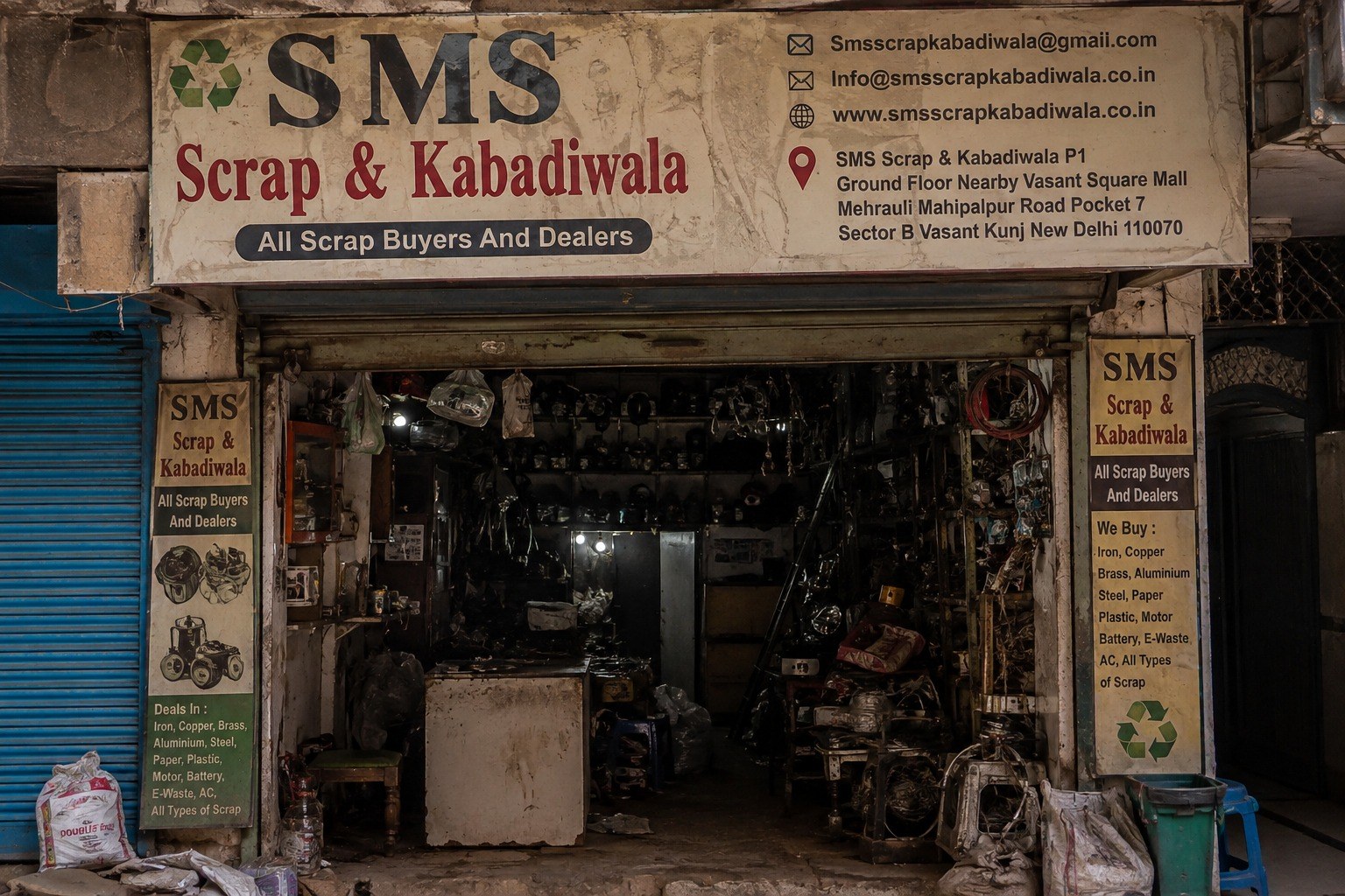 SMS Scrap & Kabadiwala shop in Vasant Kunj